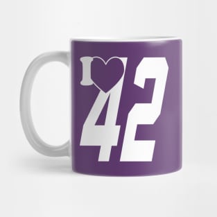 I Love Number 42 Mug